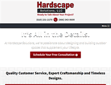 Tablet Screenshot of hardscapeoutdoorsolutions.com